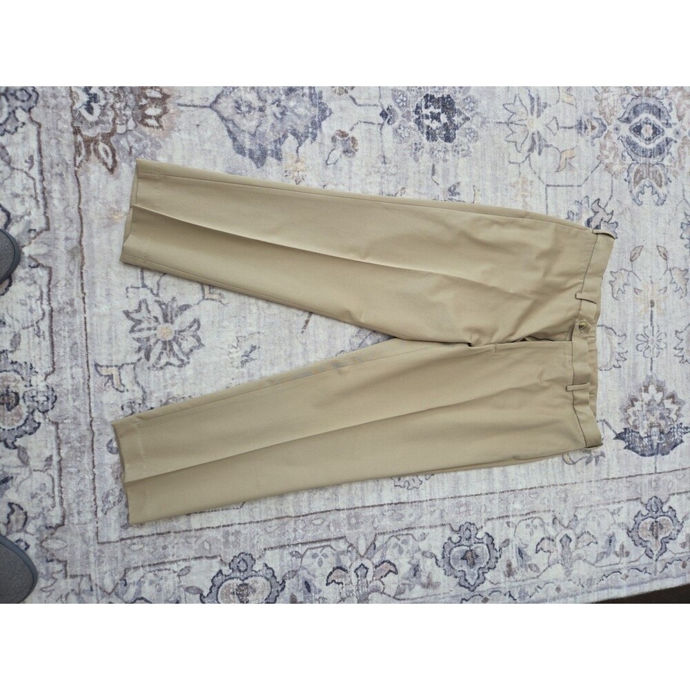 #484 Perry Ellis Portfolio men's 38x29 100% Cotton chinos dress pants tan NWT